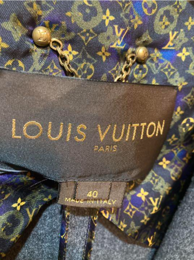 ルイ・ヴィトン カシミヤ コート モノグラム ベルト付き