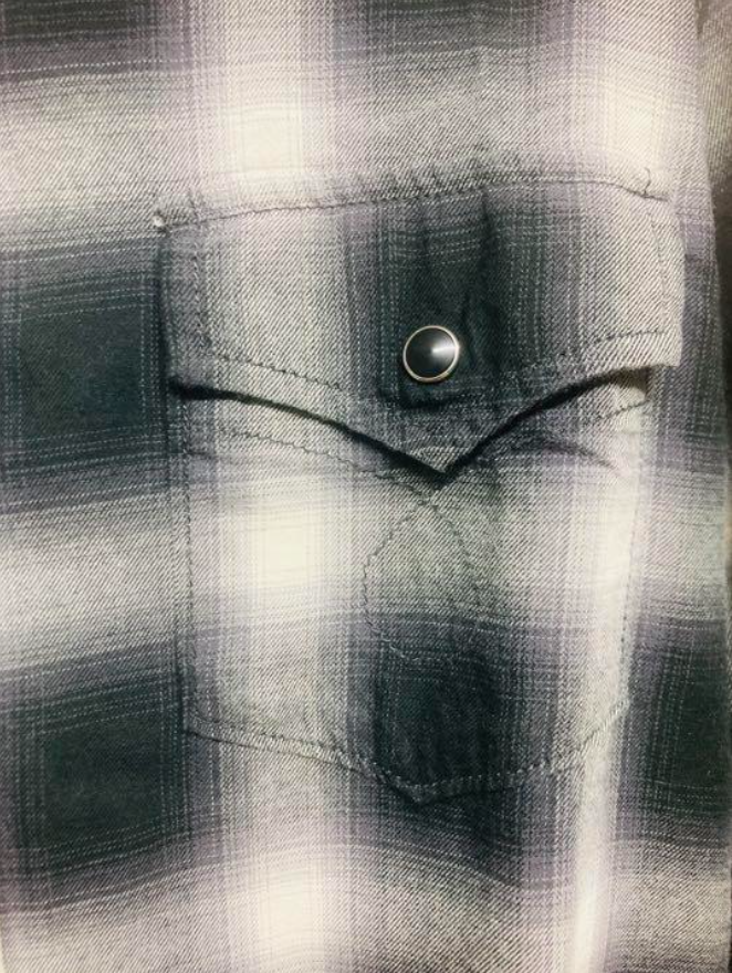 サンローラン ウエスタン チェック シャツ