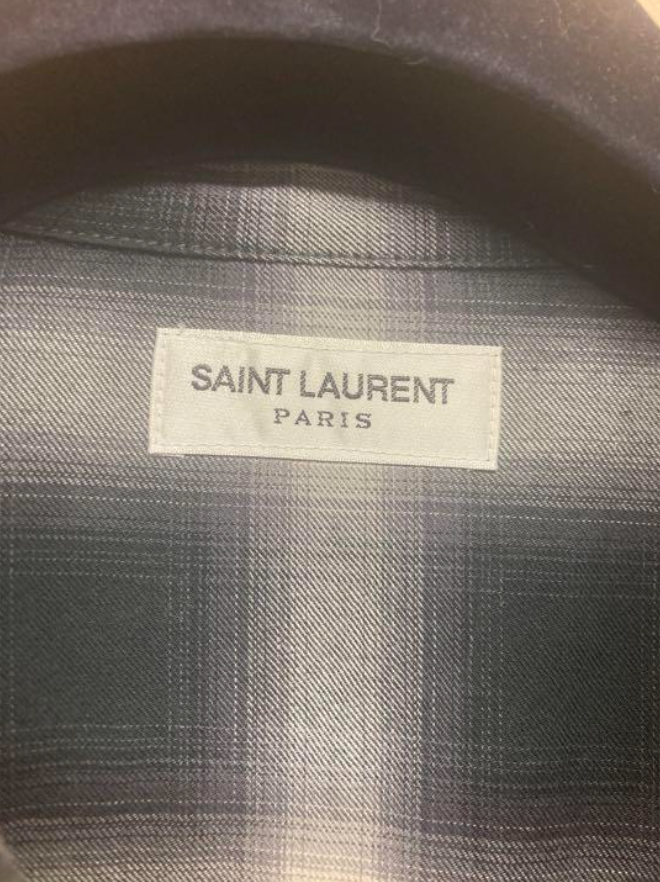 サンローラン ウエスタン チェック シャツ