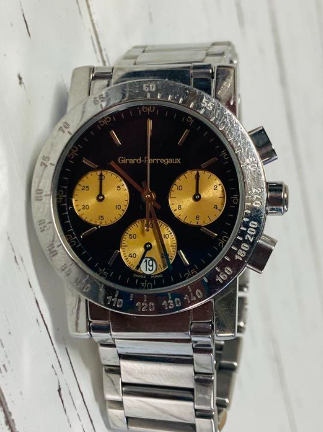 ジラールペルゴ クロノグラフ デイト 腕時計