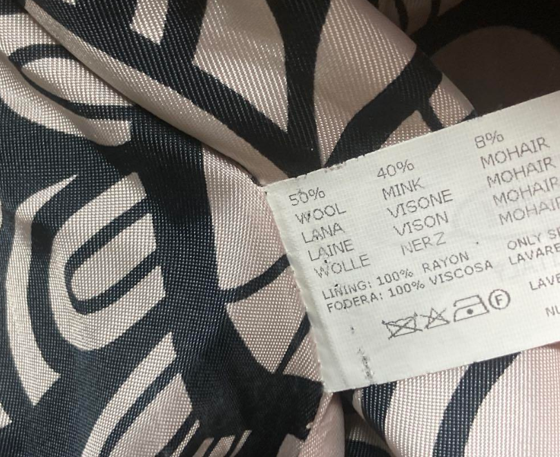 ミッソーニ ツイード ミンク コート