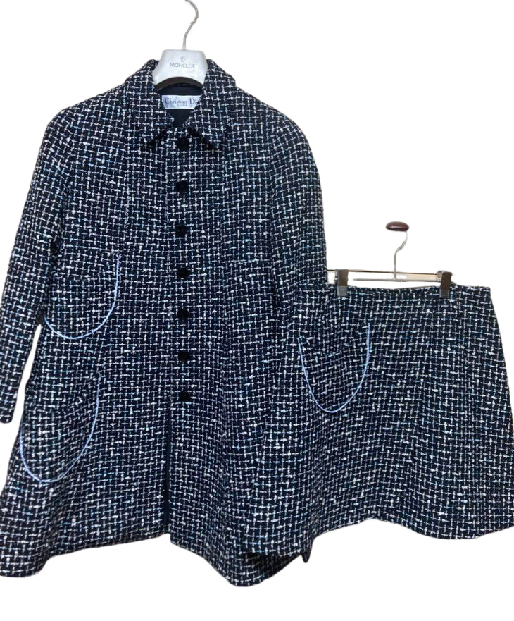 ディオール ツイード コート スカート セットアップ