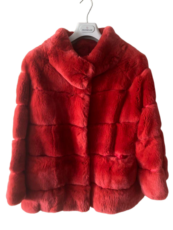 アルマーニコレツォーニ ラビット ファー コート