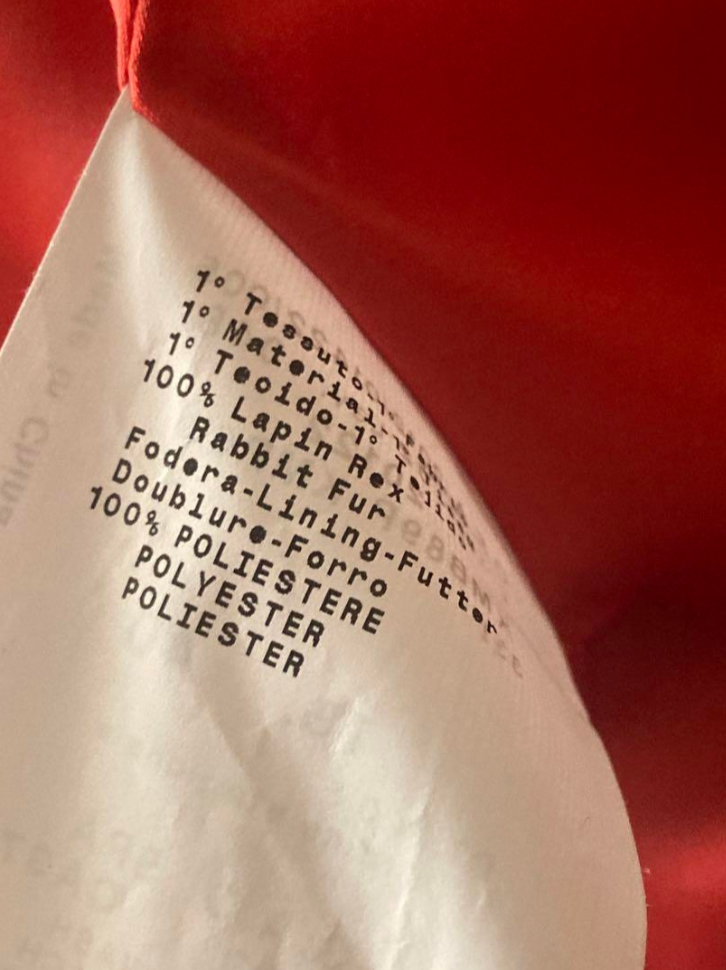 アルマーニコレツォーニ ラビット ファー コート