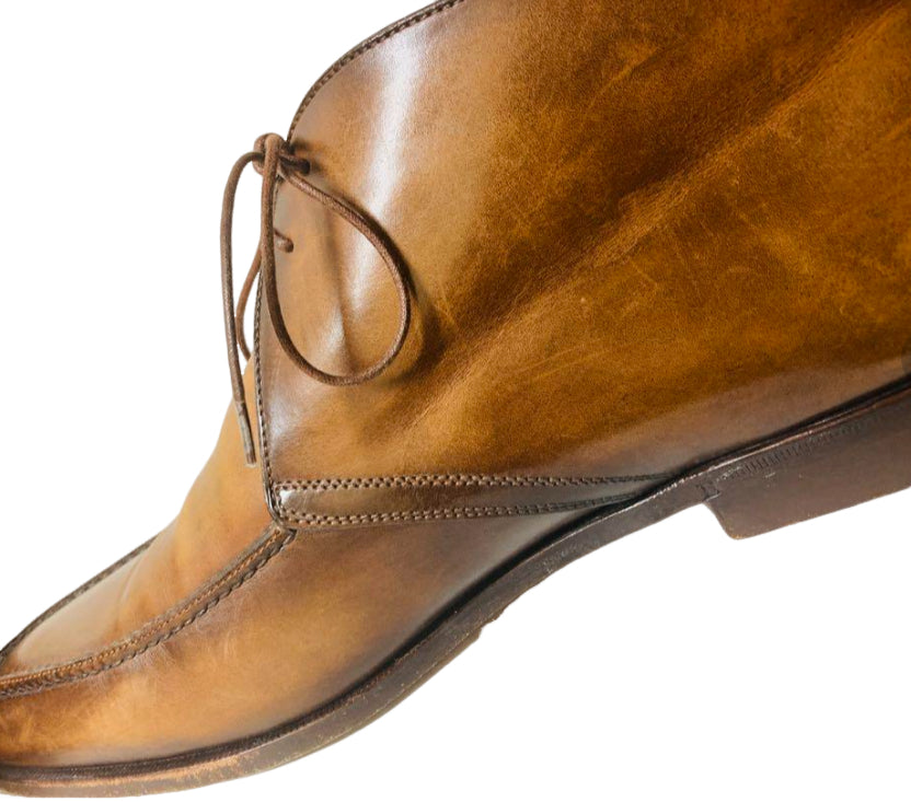 ベルルッティ パティーヌ レザー ショート ブーツ