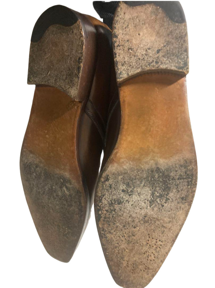 ベルルッティ パティーヌ レザー ショート ブーツ