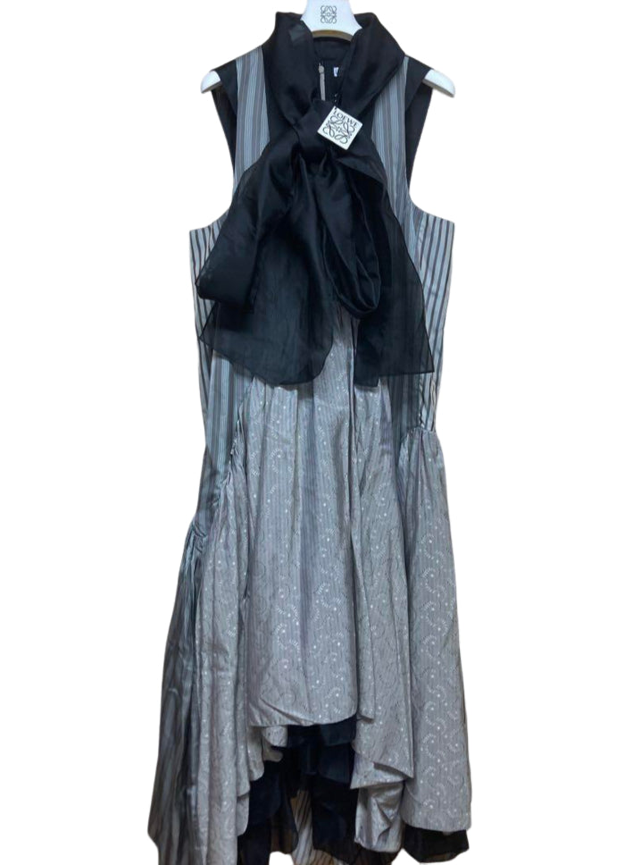 ロエベ スカーフカラー グレープ ドレス ワンピース