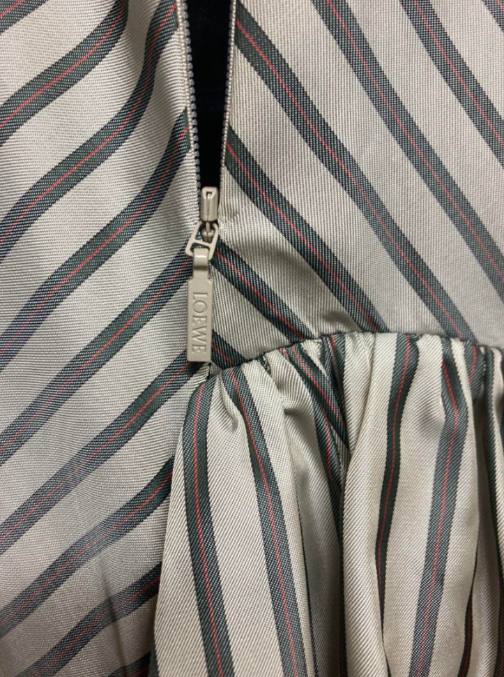 ロエベ スカーフカラー グレープ ドレス ワンピース