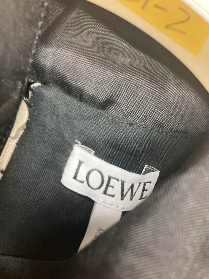 ロエベ スカーフカラー グレープ ドレス ワンピース