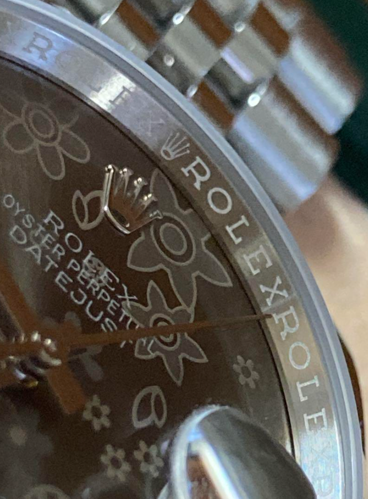 ロレックス 116234 デイトジャスト 18金 コンビ フラワー