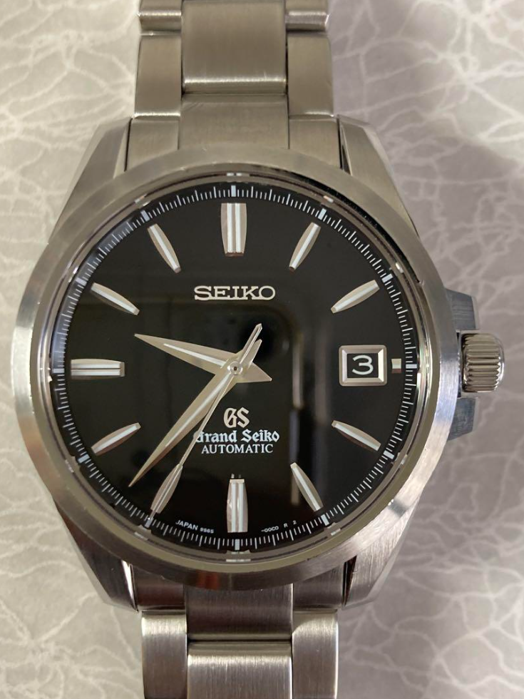 グランドセイコー SBGR057 腕時計 黒文字盤
