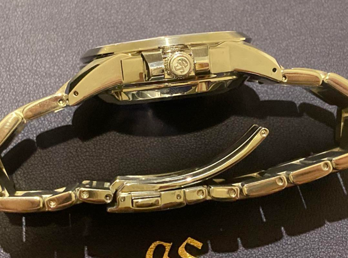 グランドセイコー SBGR057 腕時計 黒文字盤