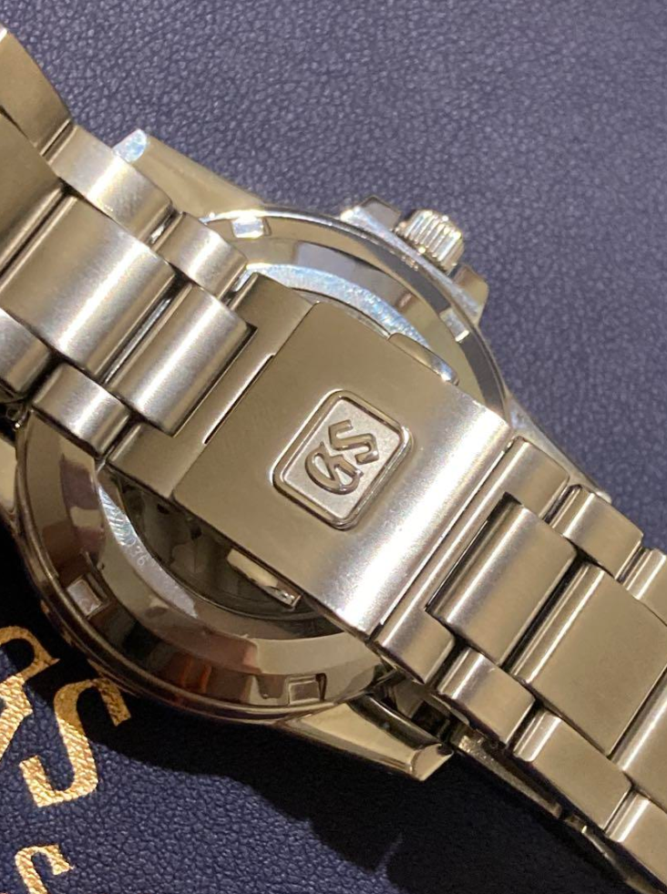 グランドセイコー SBGR057 腕時計 黒文字盤