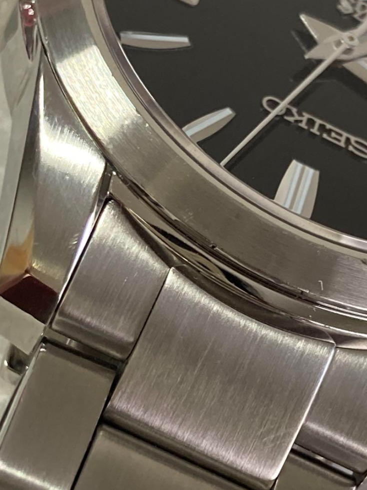 グランドセイコー SBGR057 腕時計 黒文字盤