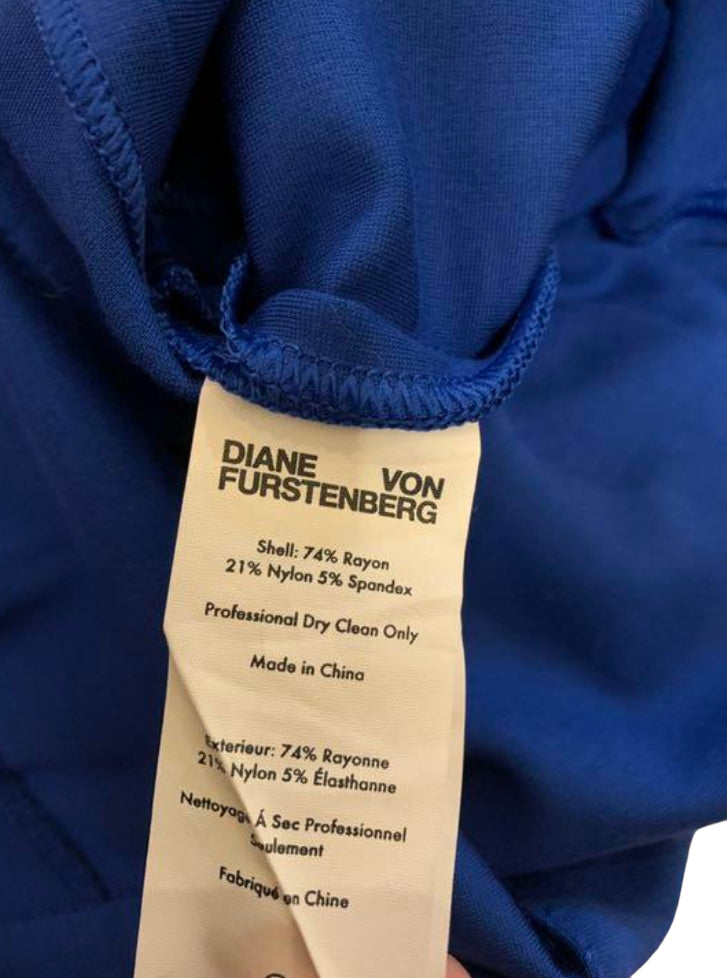 ダイアンフォンファステンバーグ ロングワンピース ブルー