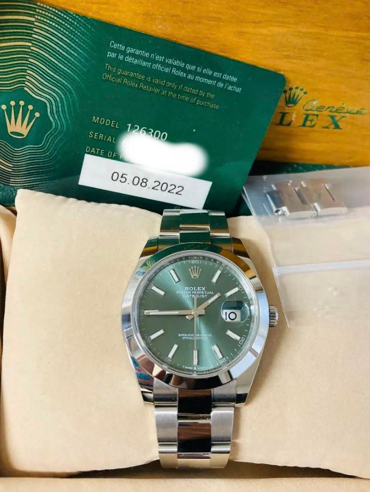 ロレックス 126300 デイトジャスト ミントグリーン