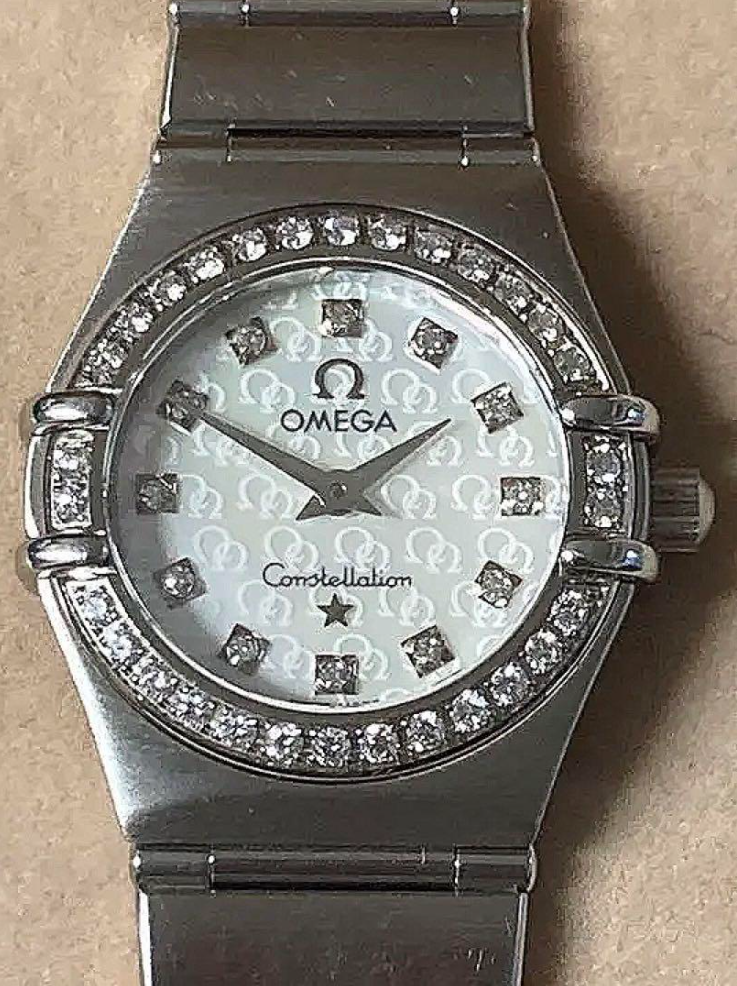 オメガ コンステレーション ミニ ダイヤ シェル 文字盤 腕時計