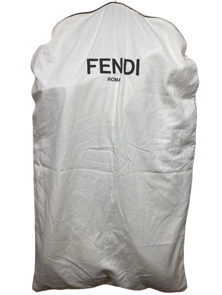 フェンディ フリンジ フード ポンチョ