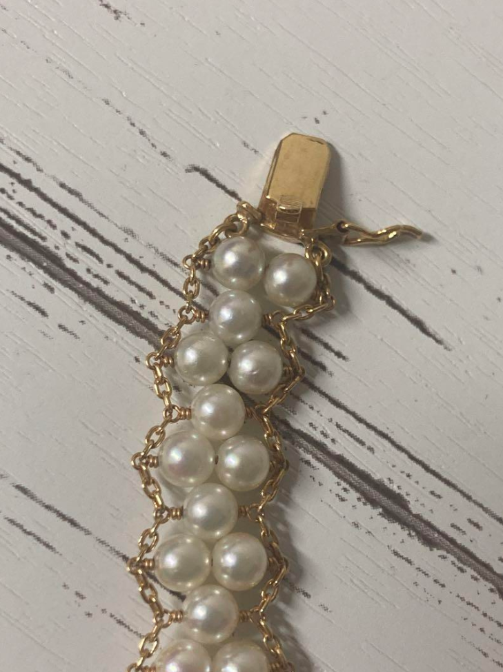 パール ブレスレット K18