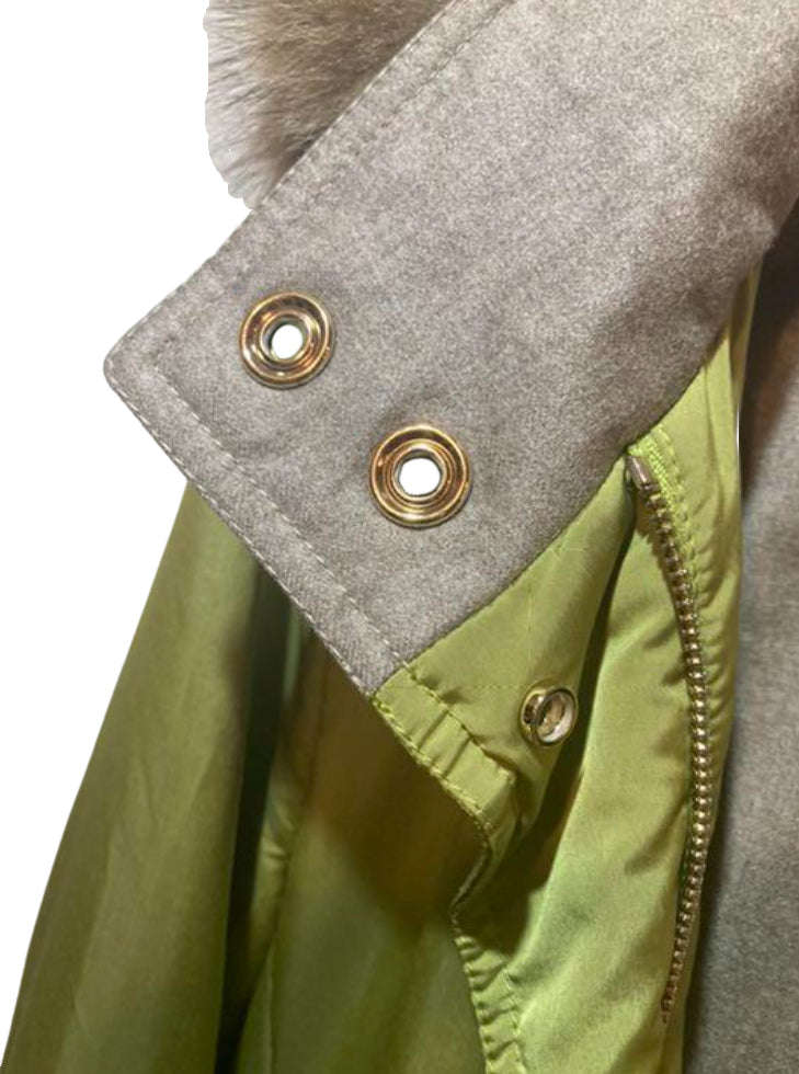 ロロピアーナ カシミヤ ナイロン コート