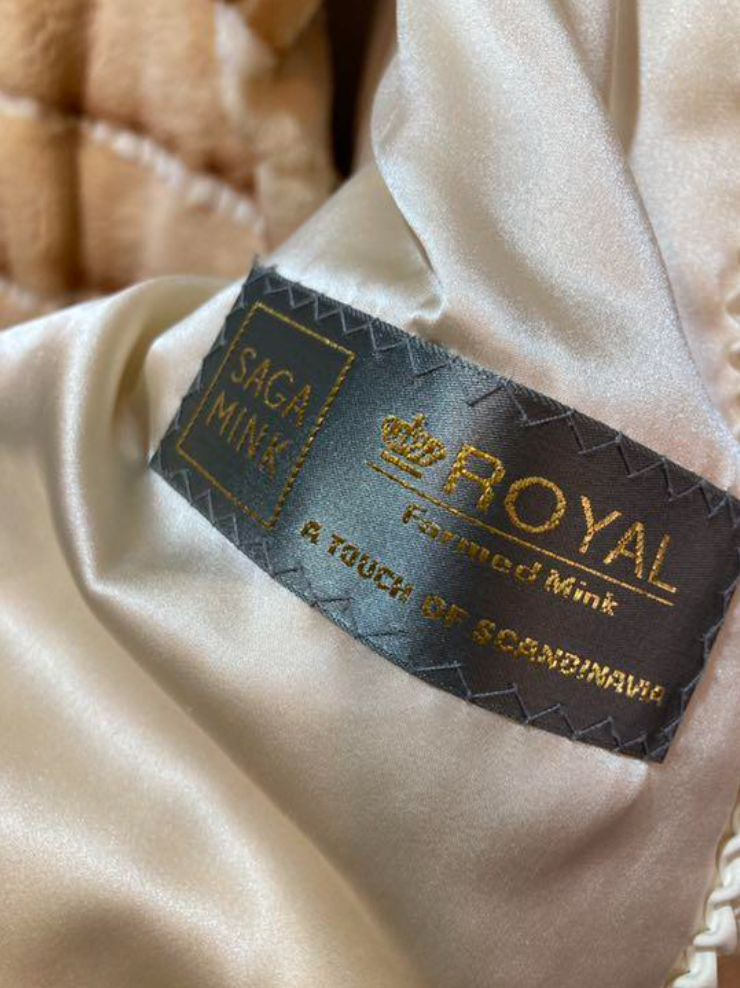 サガ ミンク ロイヤル 金タグ ジャケット