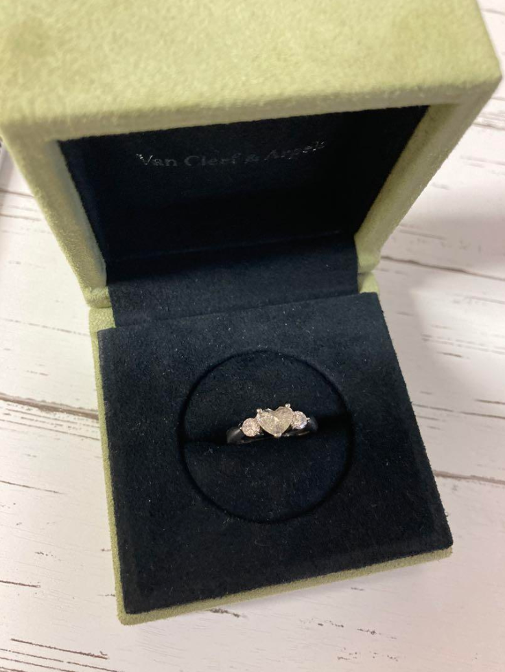 ハートシェイプ ダイヤ pt900 リング