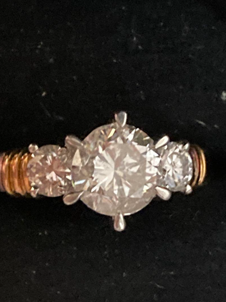 ダイヤ 2ct pt900 k18 リング