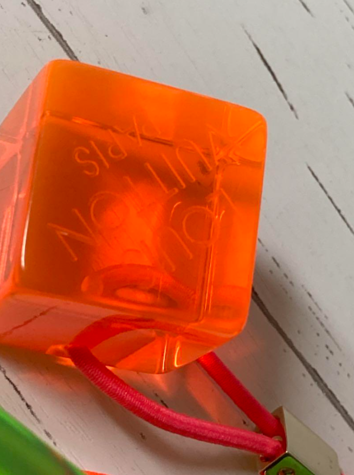 ルイ・ヴィトン ヘアキューブ 2個セット ライムグリーン オレンジ