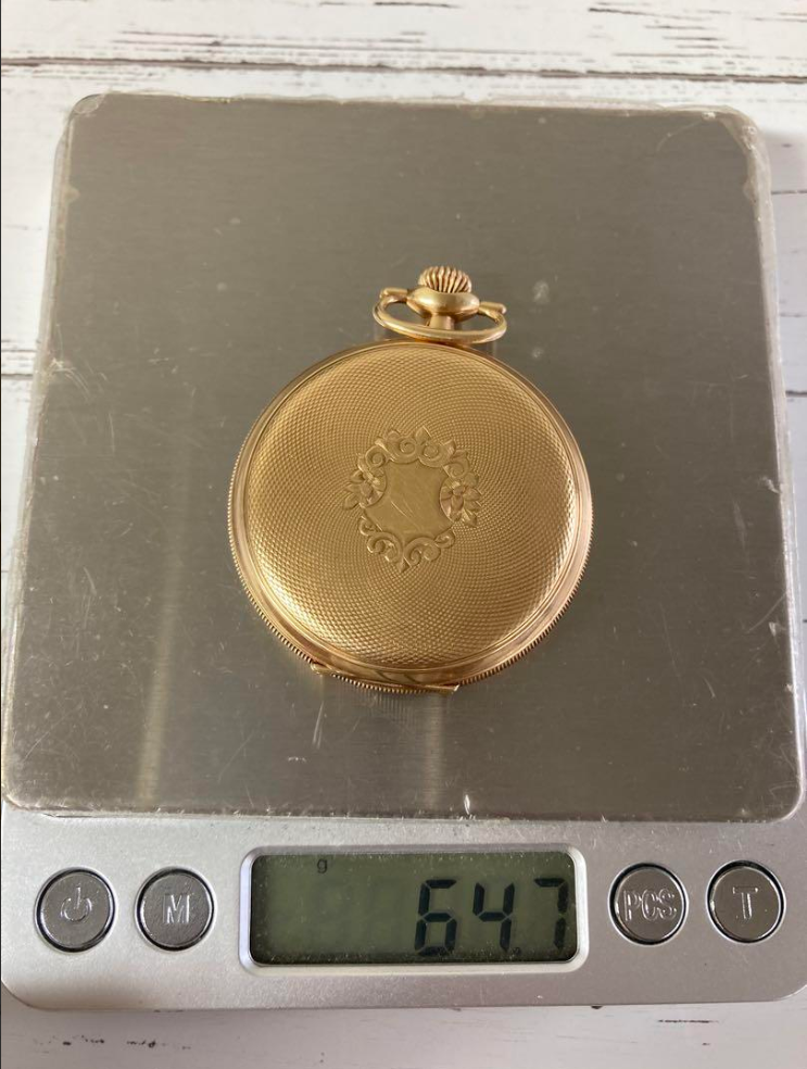 ウォルサム 懐中時計 k14 イエローゴールド 64.7g 手巻き