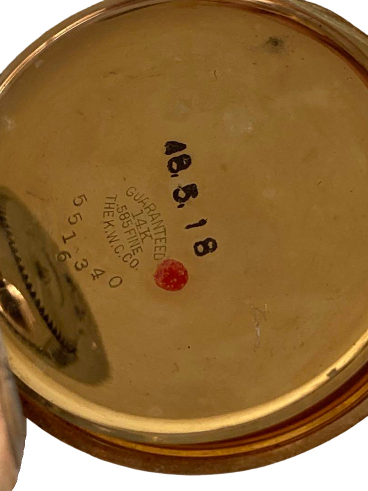 ウォルサム 懐中時計 k14 イエローゴールド 64.7g 手巻き