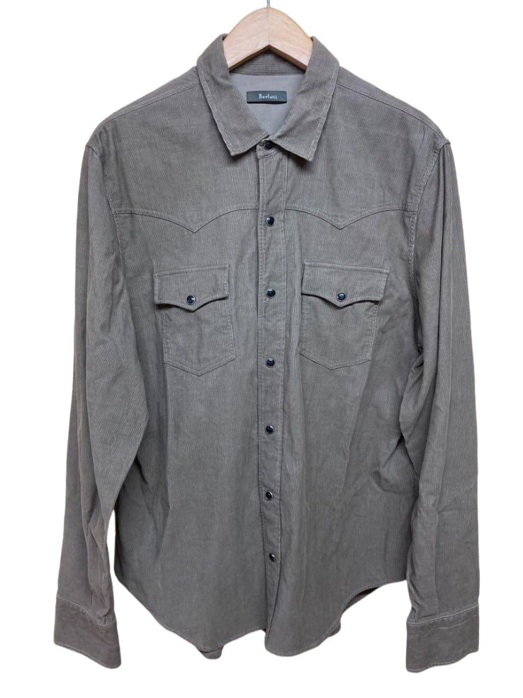 ベルルッティ コーデュロイ 長袖 シャツ