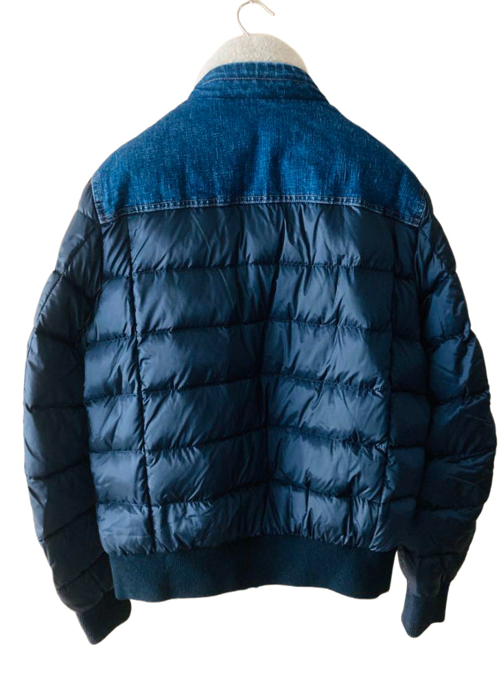 ムーレー デニム ファー ダウンジャケット ムートン
