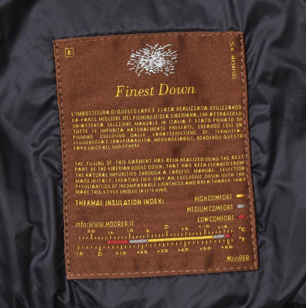 ムーレー デニム ファー ダウンジャケット ムートン