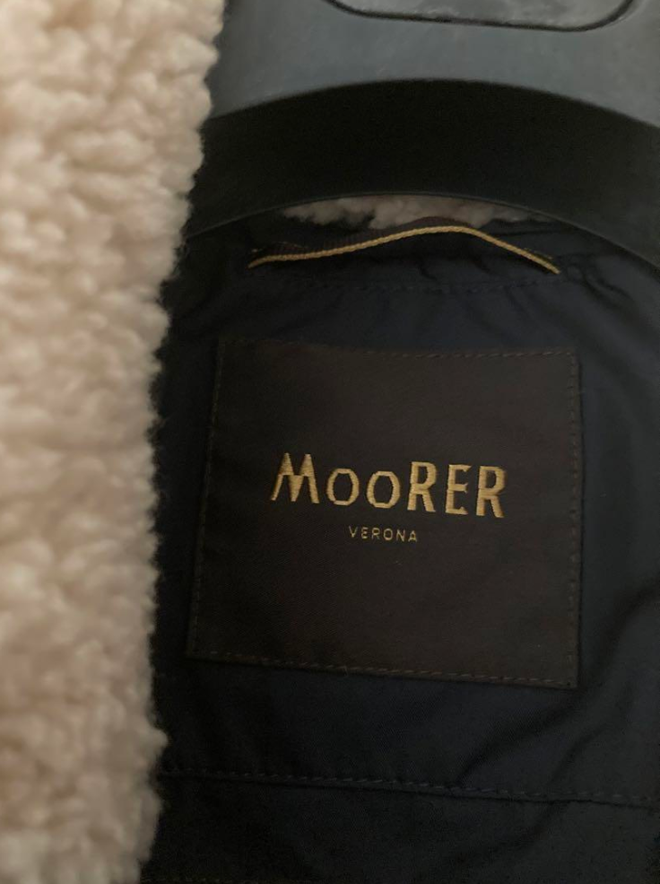 ムーレー デニム ファー ダウンジャケット ムートン