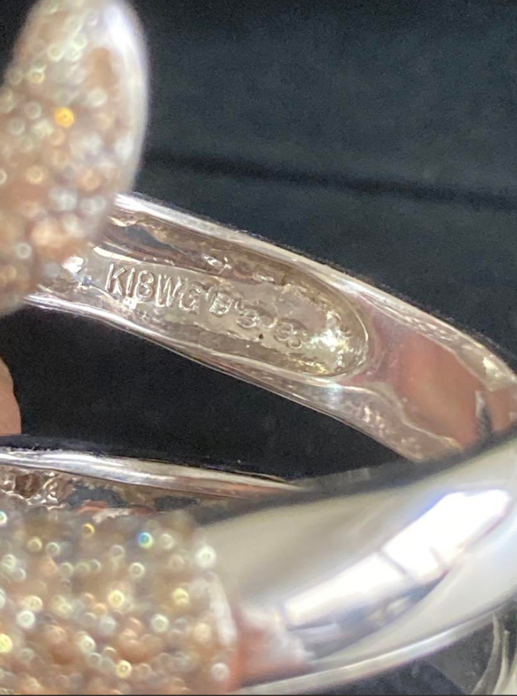 スネーク リング ダイヤ 3.36ct ルビー 0.15ct k18