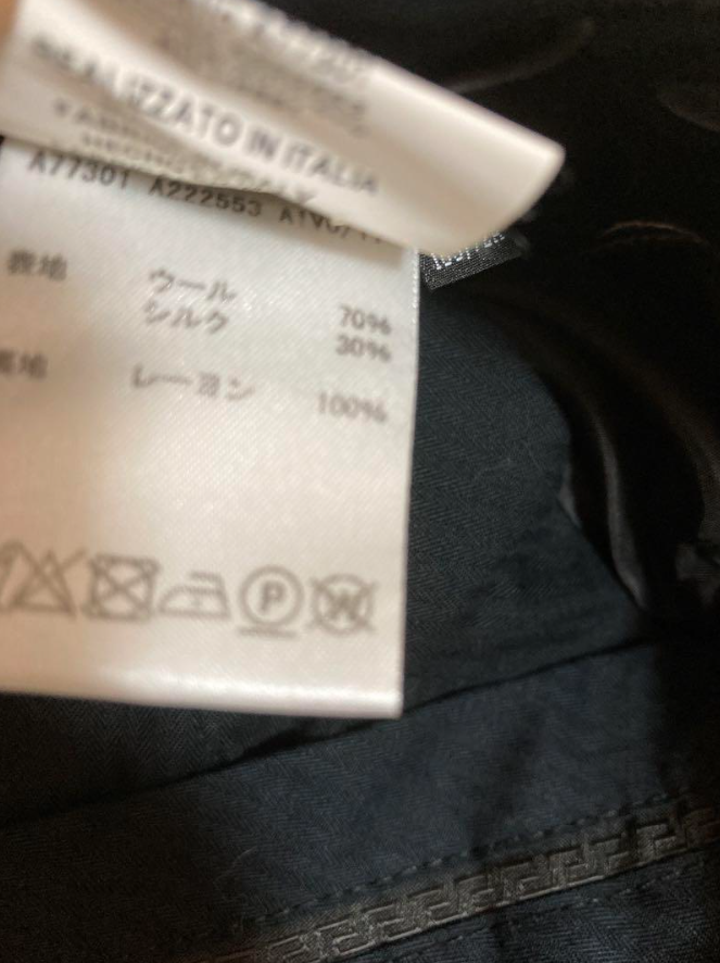 ヴェルサーチ セットアップ スーツ シルク ウール