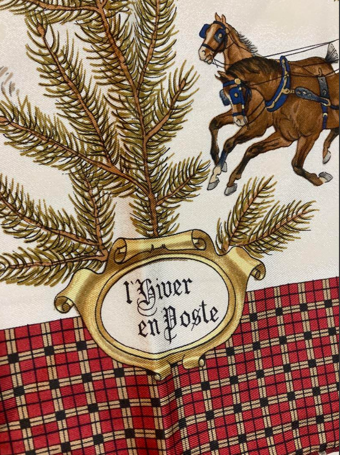 エルメス カレ90 スカーフ BULL&MOUTH(郵便馬車)