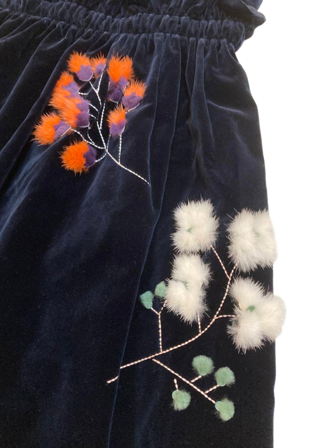 フェンディ ミンク ベロア ワンピース