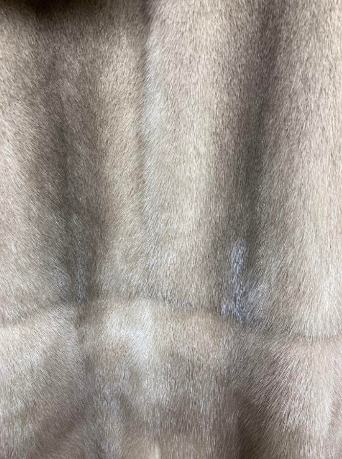 ブルネロクチネリ フーテッド コート ミンク カシミヤ レザー