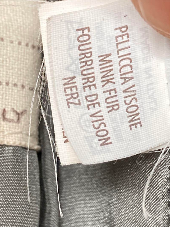 ブルネロクチネリ フーテッド コート ミンク カシミヤ レザー