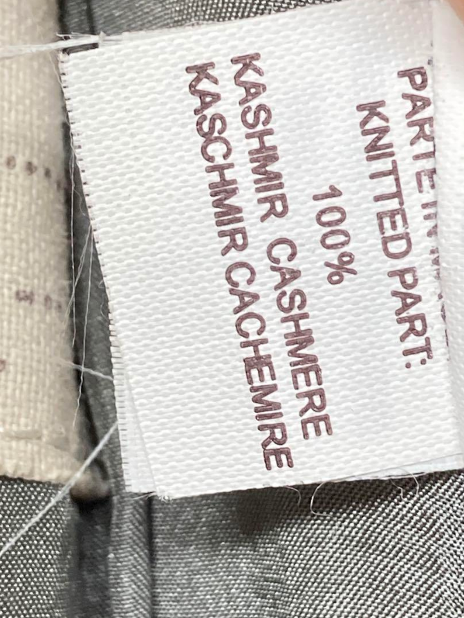 ブルネロクチネリ フーテッド コート ミンク カシミヤ レザー