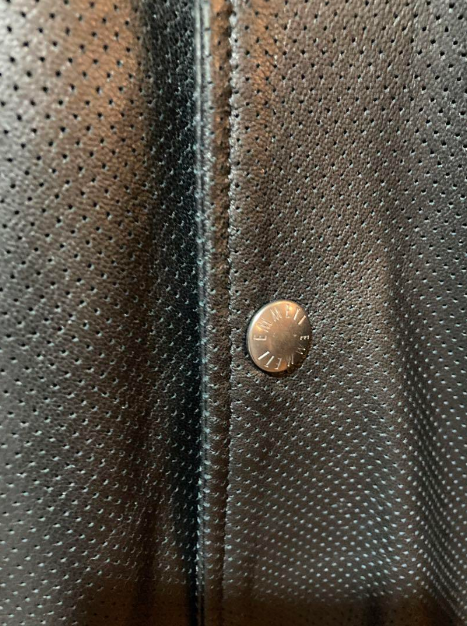 エンメティ レザー ジャケット ブラック