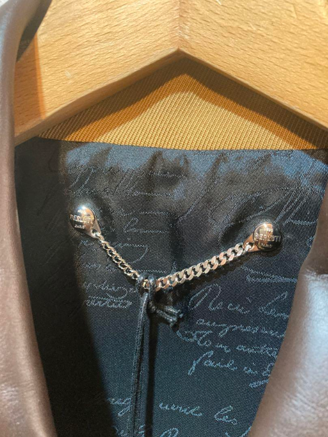 ベルルッティ パティーナ レザー ウール ブルゾン ジャケット