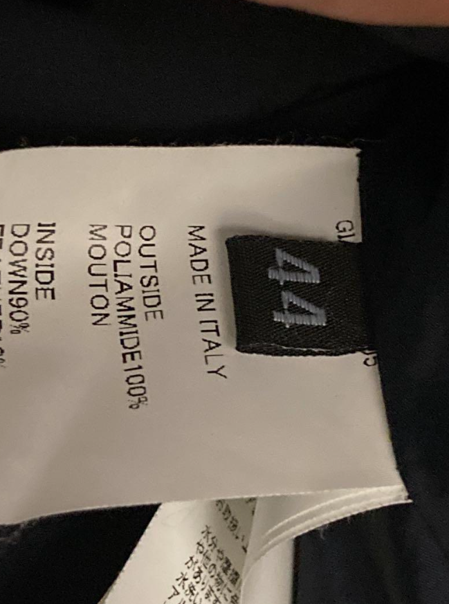 エンメティ ムートン 切り返し ダウン メンズ