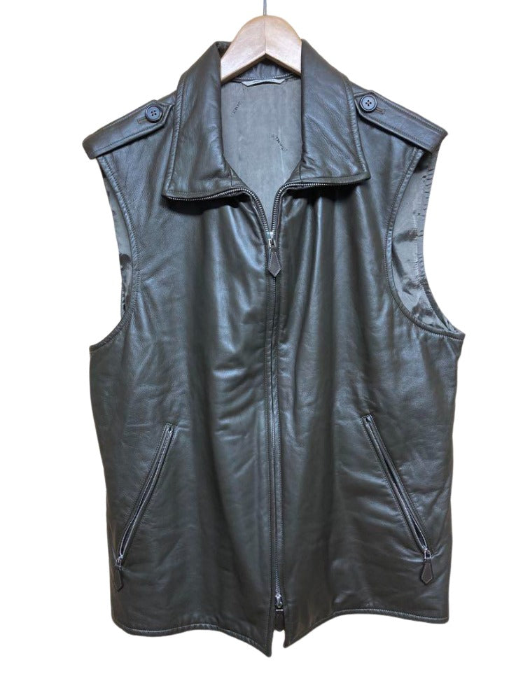 エルメス コート レザー ジレ 2セット メンズ