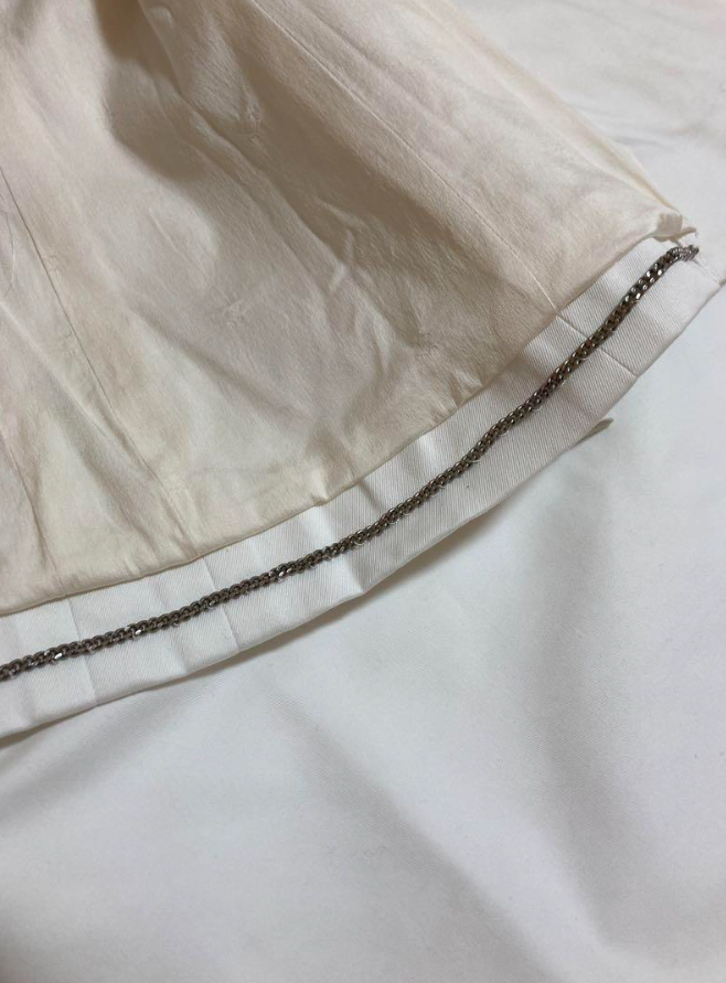 シャネル セットアップ スーツ 白 シェル ボタン