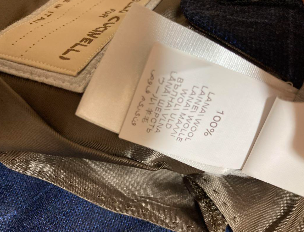 ブルネロクチネリ セットアップ スーツ ネイビー メンズ