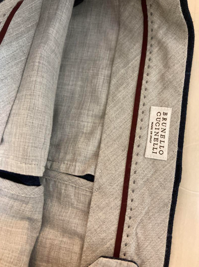 ブルネロクチネリ セットアップ スーツ ネイビー メンズ