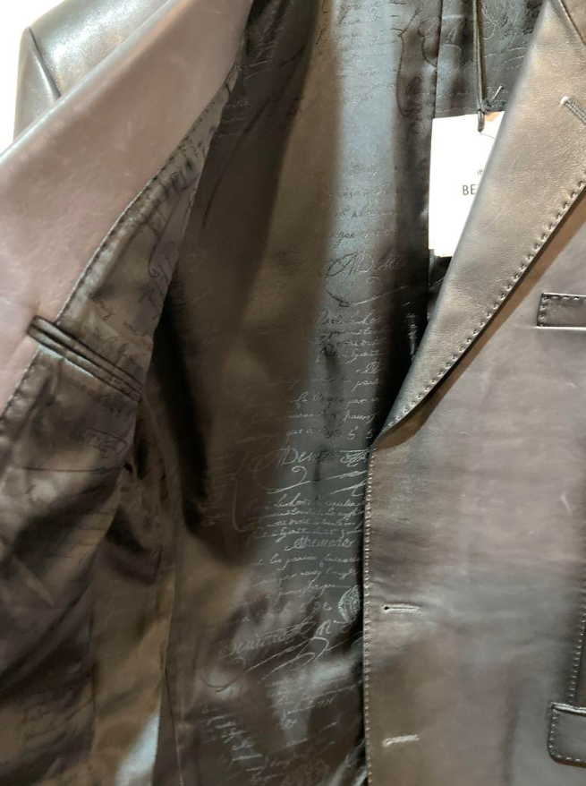 ベルルッティ パティーヌ レザージャケット ブラック