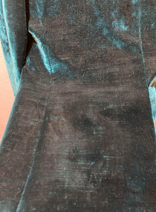 サンローラン ベルベット ジャケット ブルー メンズ